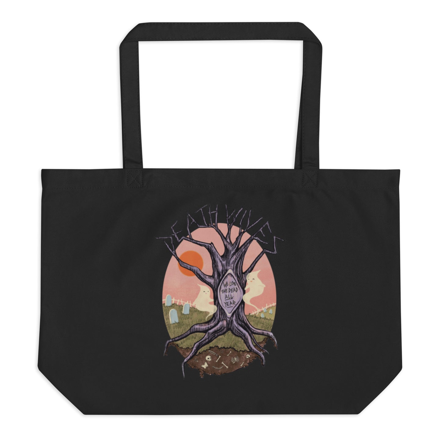 Love Them All Year Large organic tote bag