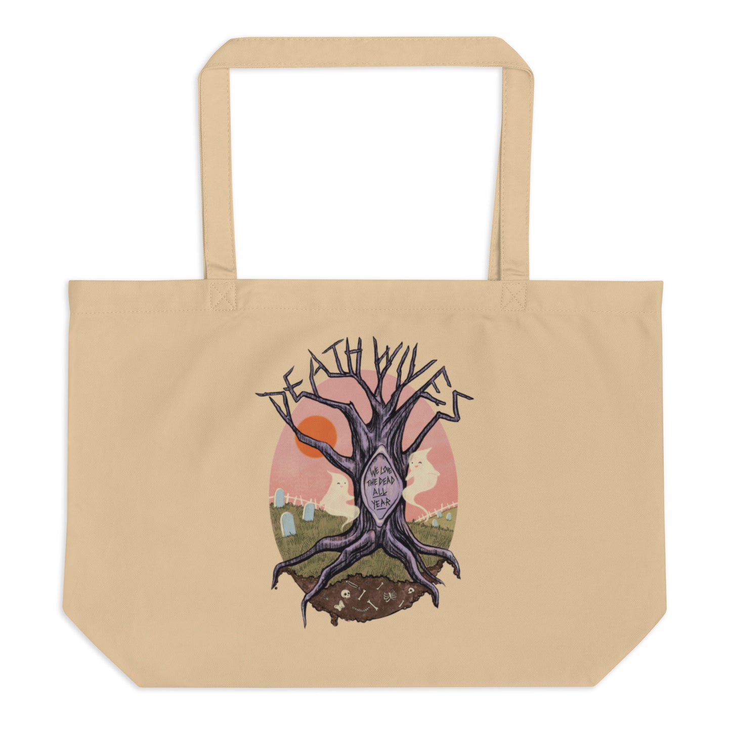 Love Them All Year Large organic tote bag