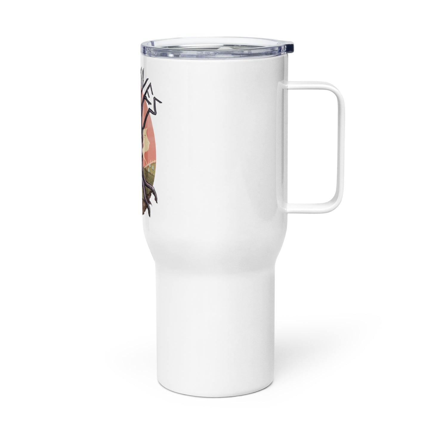 Love Them All Year Travel mug with a handle