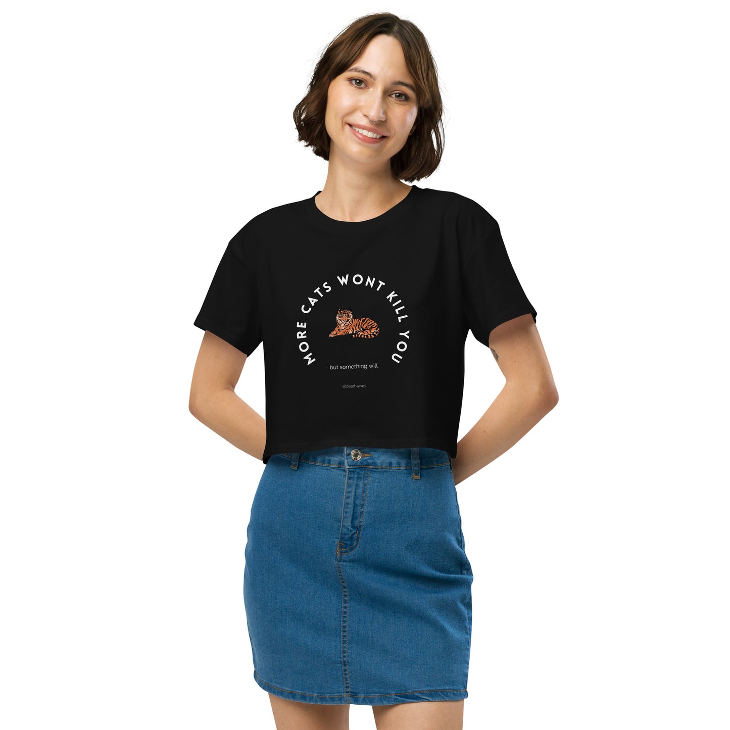 More Cats Won't Kill You 🐈 Vintage Crop Top